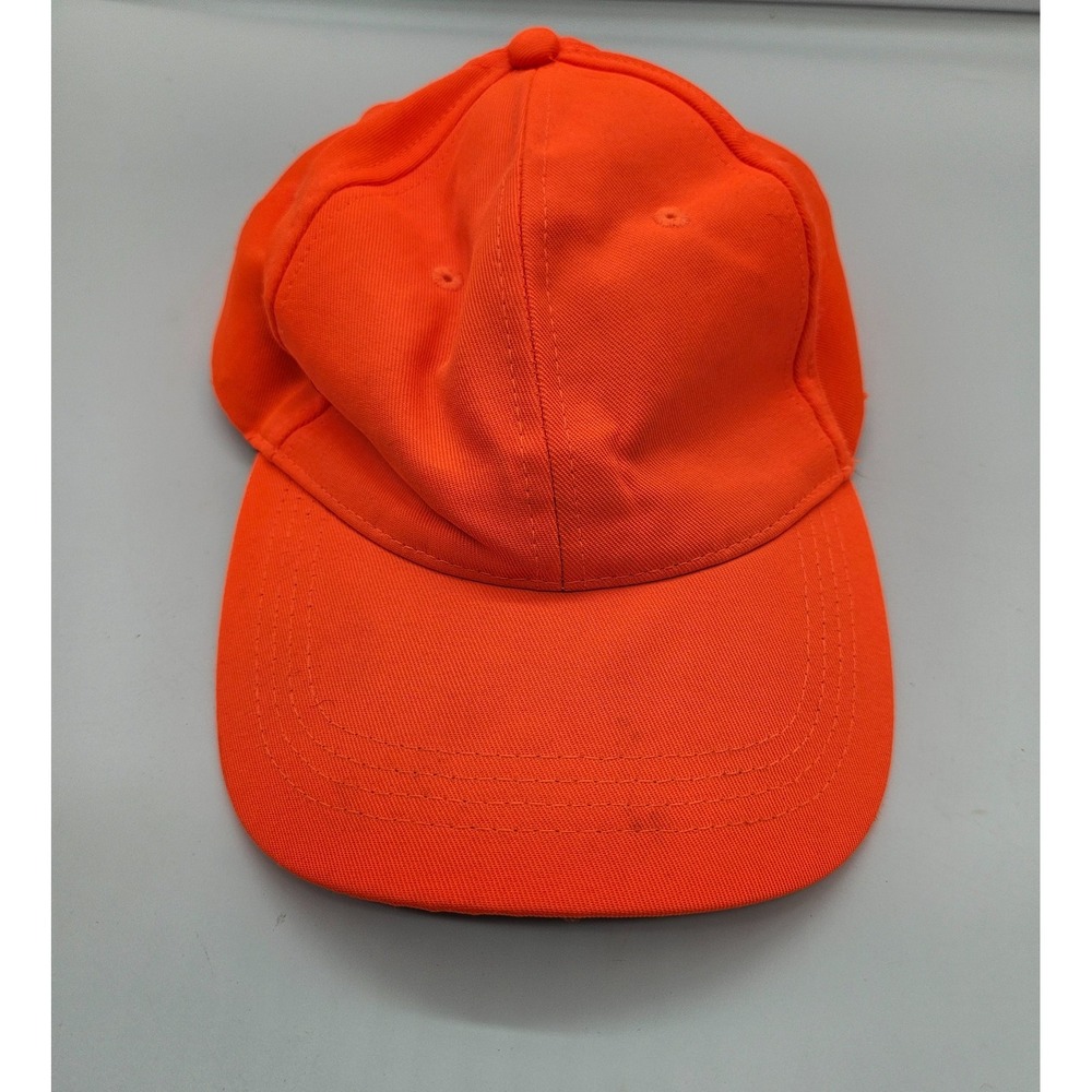 Paramount Outdoors Blaze Orange Hunting Cap Adjustable Snapback Safety Hat Mens